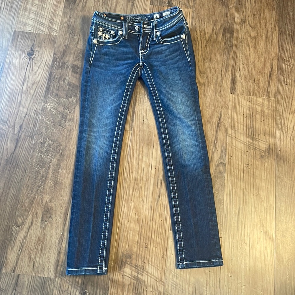 Girls Miss me straight leg jeans size 8